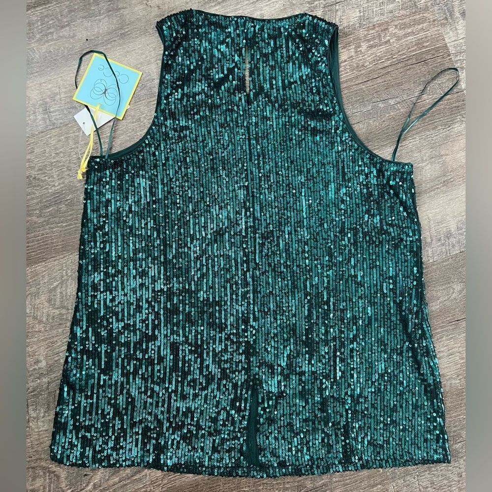 Cece Sequin Keyhole Back Tank-Size Large‎ - Picture 2 of 10